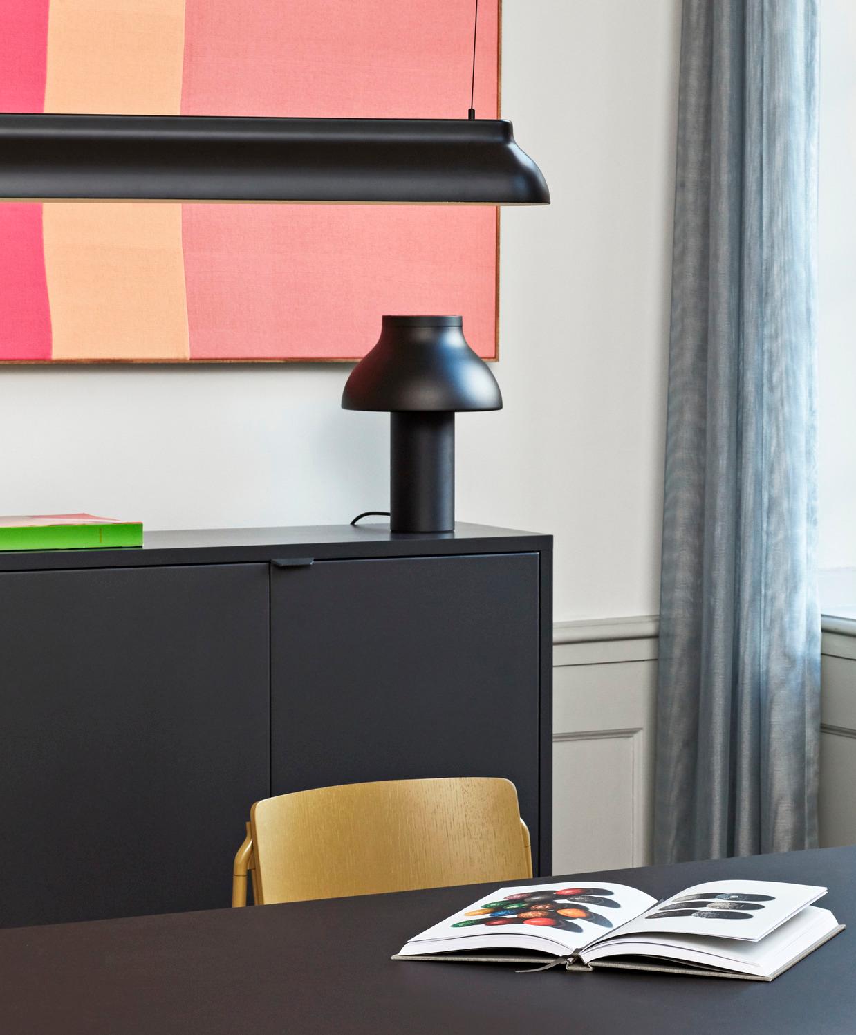 Contemporary PC Table Lamp L, Soft Black, by Pierre Charpin for Hay For Sale