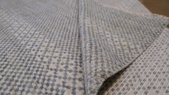 Soft Blue and Ivory Stripped Designed Wool Rug 9'x12'