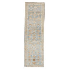 Soft Blue Antique Persian Runner