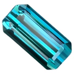 Soft Blue Indicolite Tourmaline 1.65 carats Emerald Cut Natural Afghani Gemstone Soft Blue Indicolite Tourmaline 1.65 carats Emerald Cut Natural Afghani Gemstone