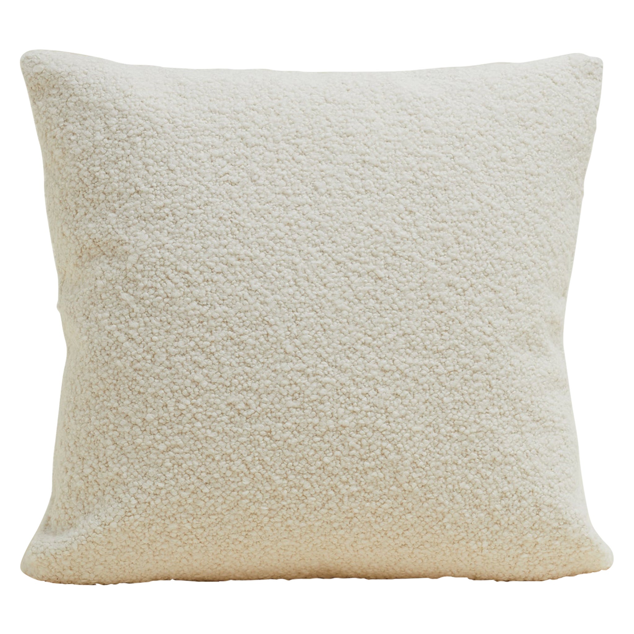 Almohada Bouclé Suave en Crema 60x60 cm.