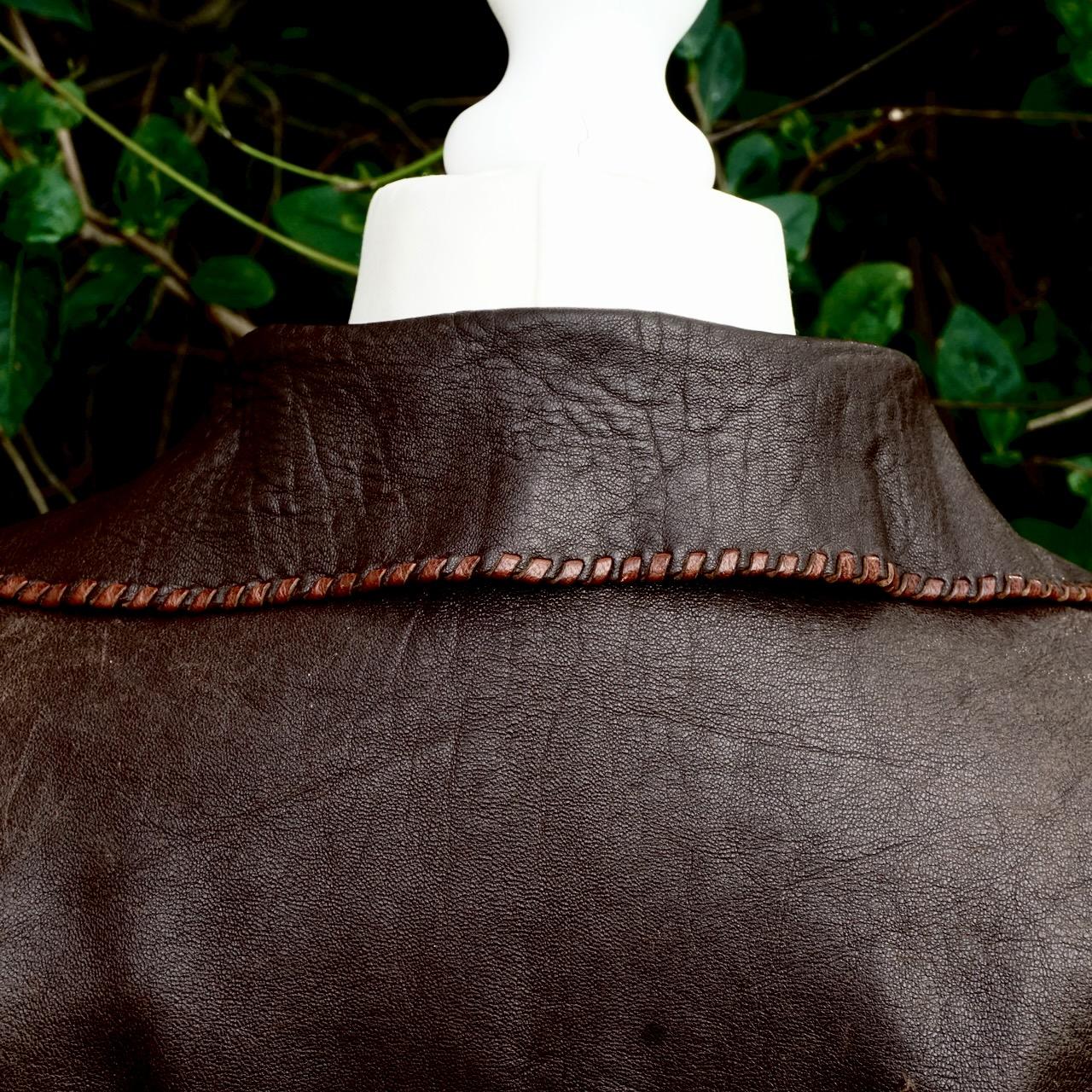Soft Brown Leather Fringed Top from Lord John of Carnaby Street, London, 1960s For Sale 3