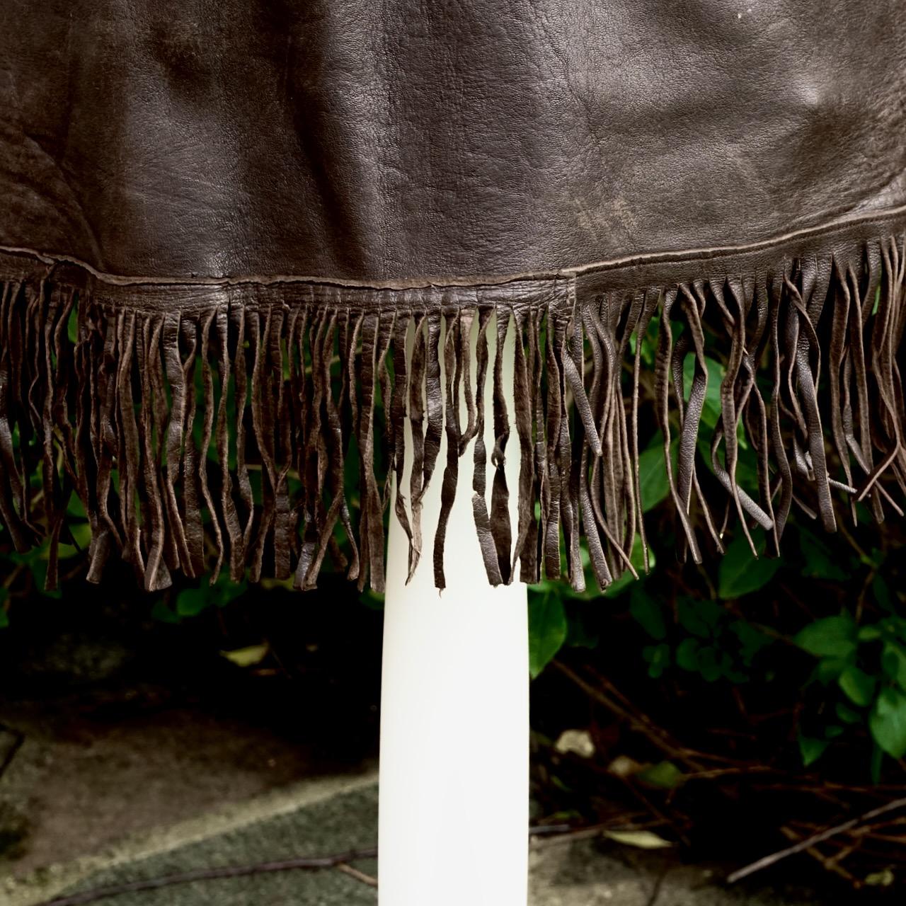 Soft Brown Leather Fringed Top from Lord John of Carnaby Street, London, 1960s For Sale 5