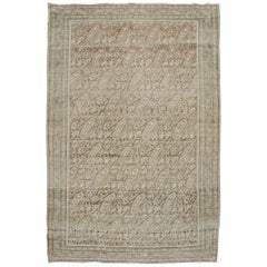 Alfombra Persa Paisley Malayer Marrón Terracota Suave