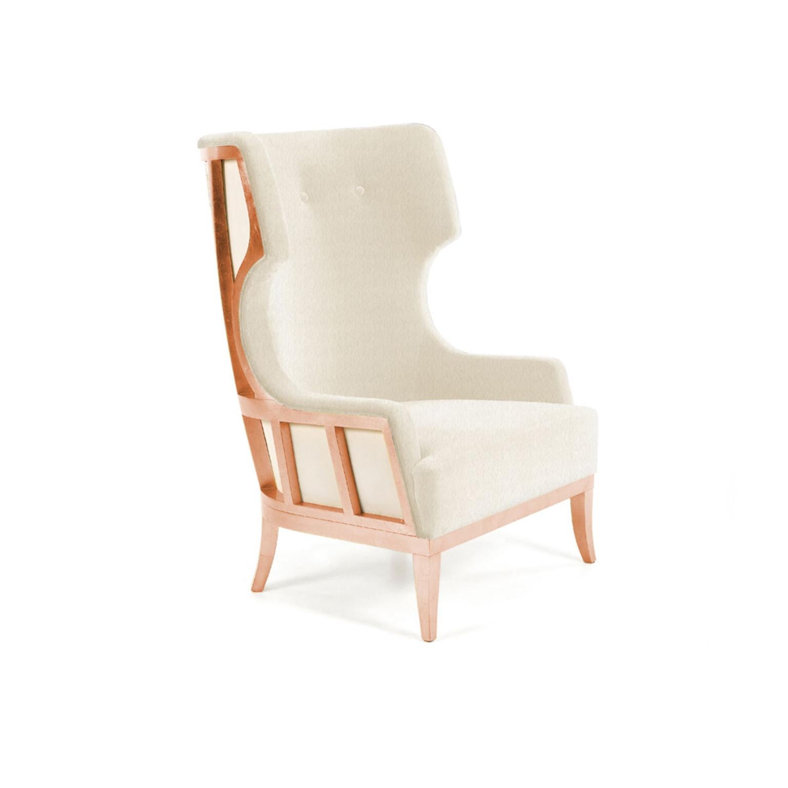 Fauteuil Soft & Creamy II en édition limitée de Munna
Edition limitée à 12 pièces.
Conçu et signé par Gonçalo Campos.
Dimensions : D 88 x L 82 x H 113 cm. SH : 44 cm.
MATERIAL : Bois, mousse et rembourrage.

Rembourrage : laine bouclée, ref. Snow,