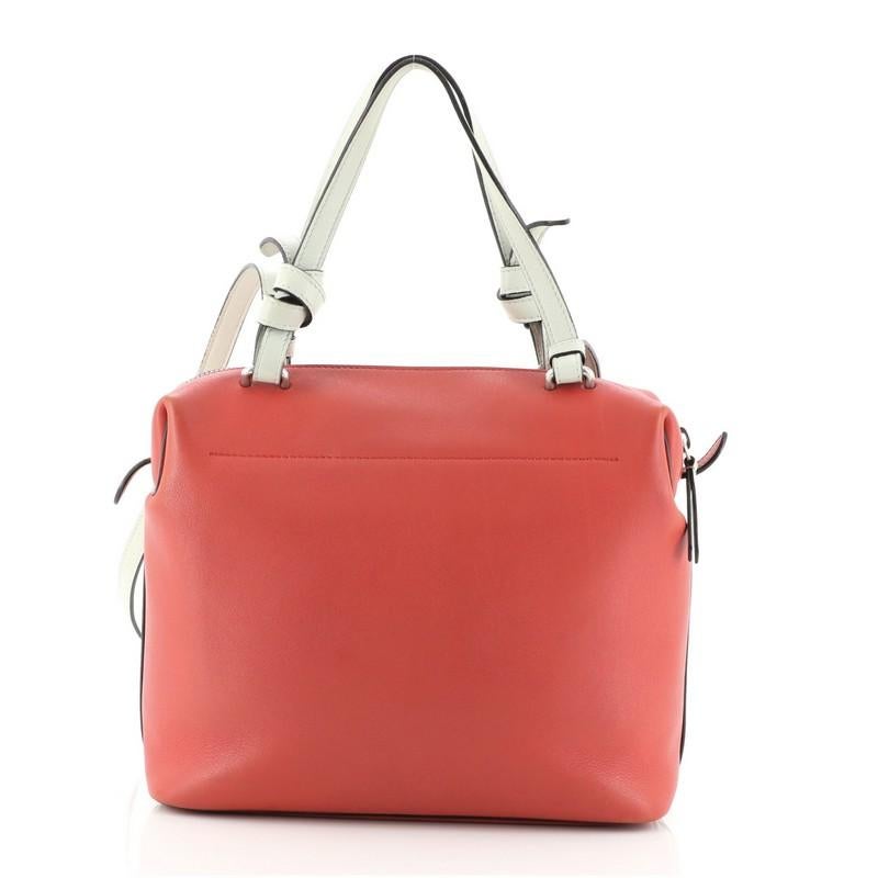 Weiche Soft Cube Tasche aus Leder (Orange)