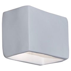 Soft Cube Contemporary Wall Sconce, Wall Light, White Plaster, Hannah Woodhouse