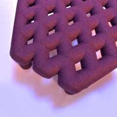 Soft Diamond Seat, Ottoman in Customizable Configurations and Fabric Colors