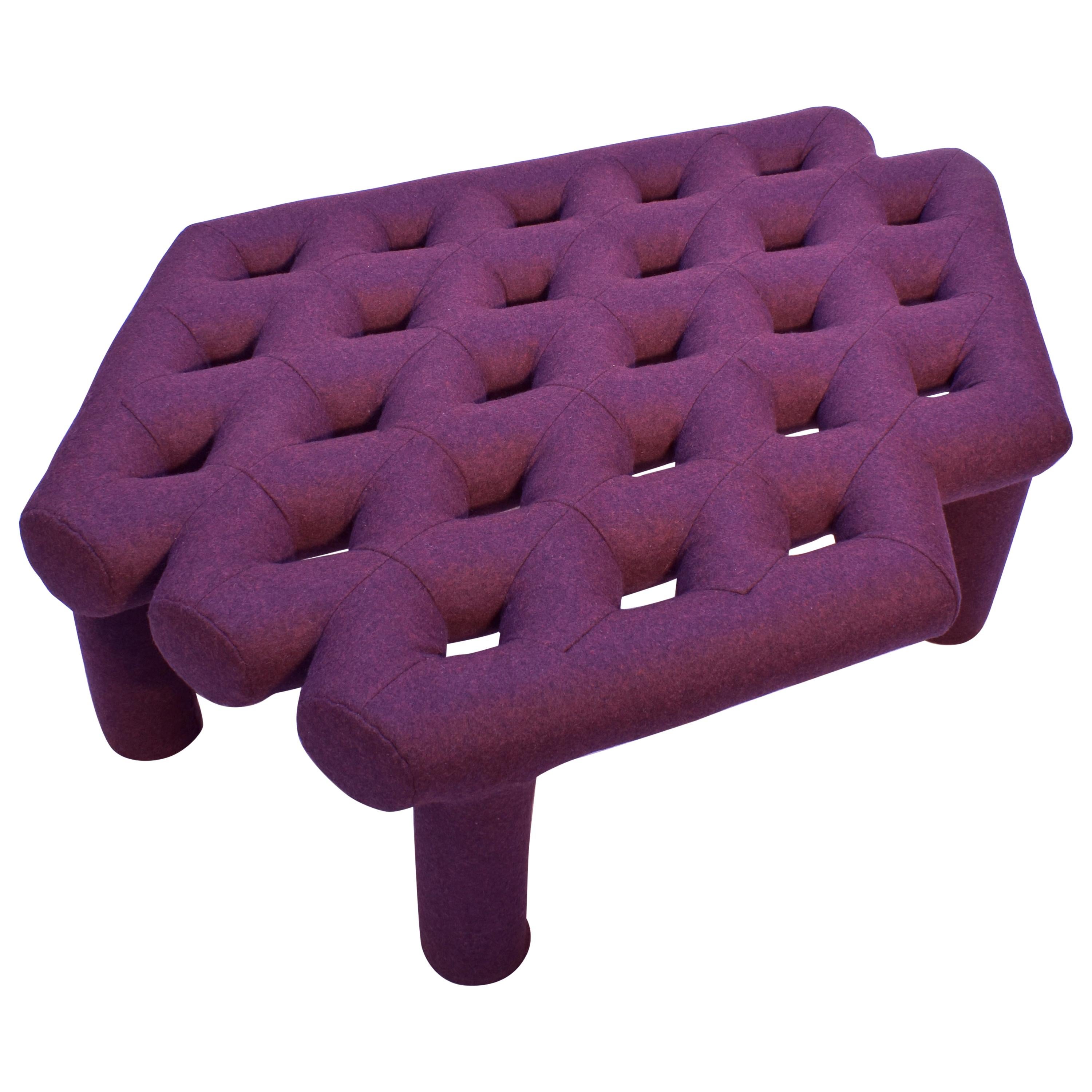 Soft Diamond Seat, Ottoman in Customizable Configurations and Fabric Colors