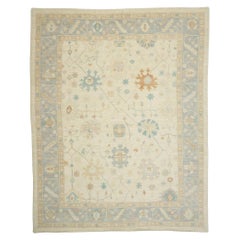 Soft Earth-Tone Oushak Rug, Quiet Sophistication Meets Biophilic Design