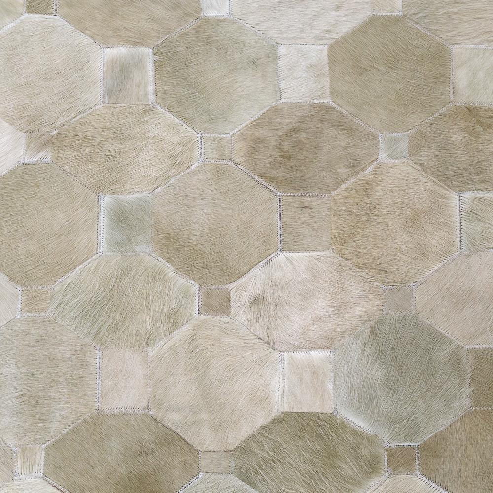 Vacchetta Tappeto da pavimento in pelle bovina Oleada Moss personalizzabile Soft and Elegance Large in vendita