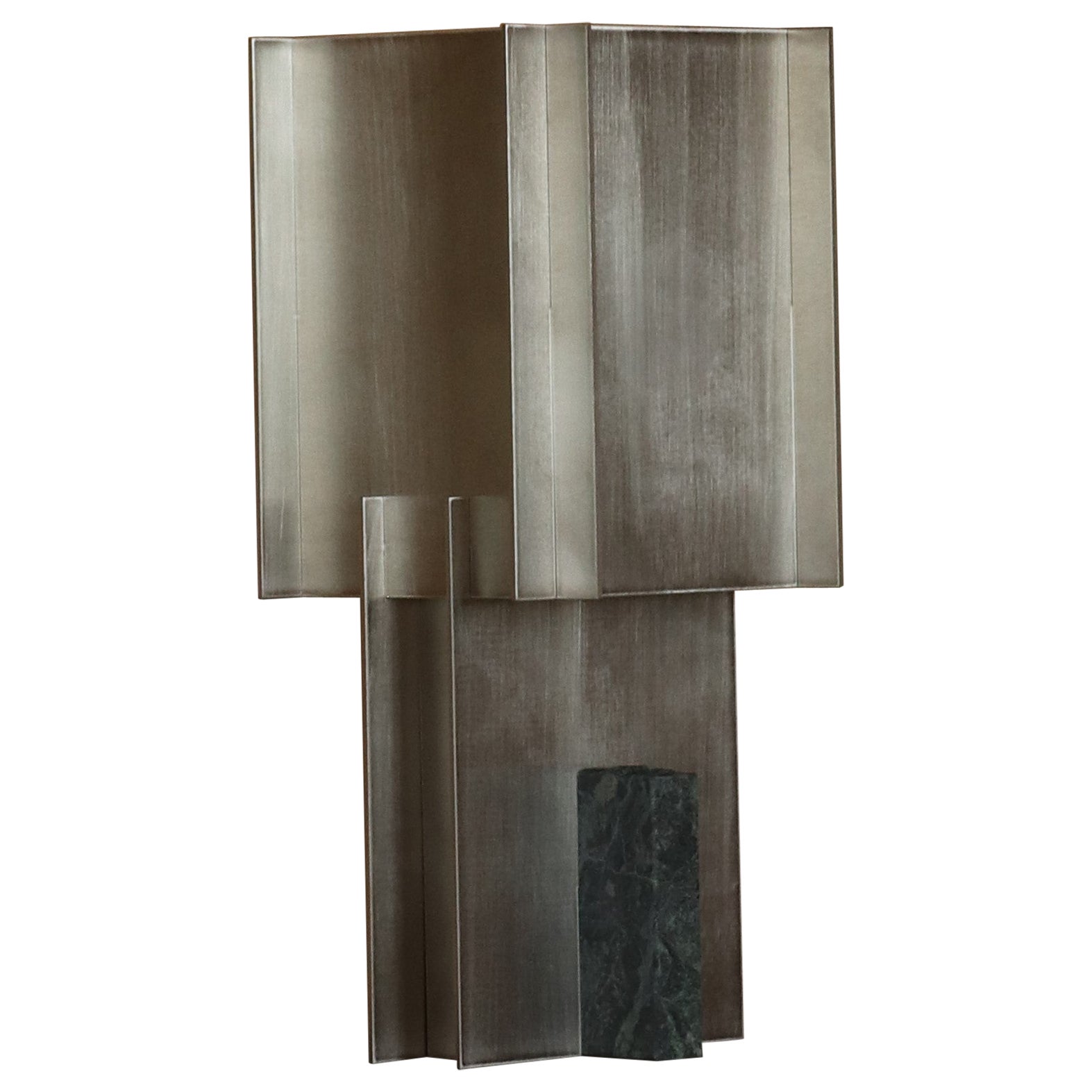 Lampe „Soft Futurism Lamina“ aus Aluminium und Marmor von Filippo Andrighetto