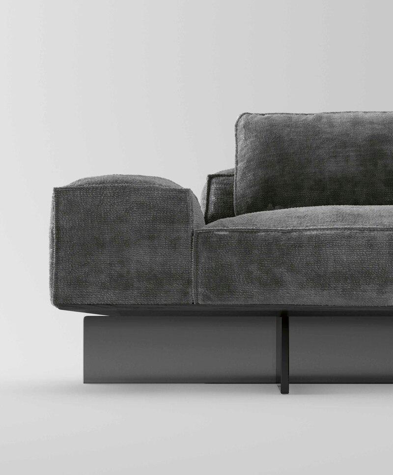 Sofa aus weichem Glas, entworfen von Massimo Castagna, hergestellt in Italien  im Angebot 4