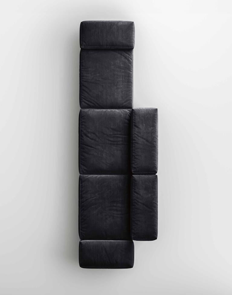 Tissu Canapé en verre souple conçu par Massimo Castagna, fabriqué en Italie en vente