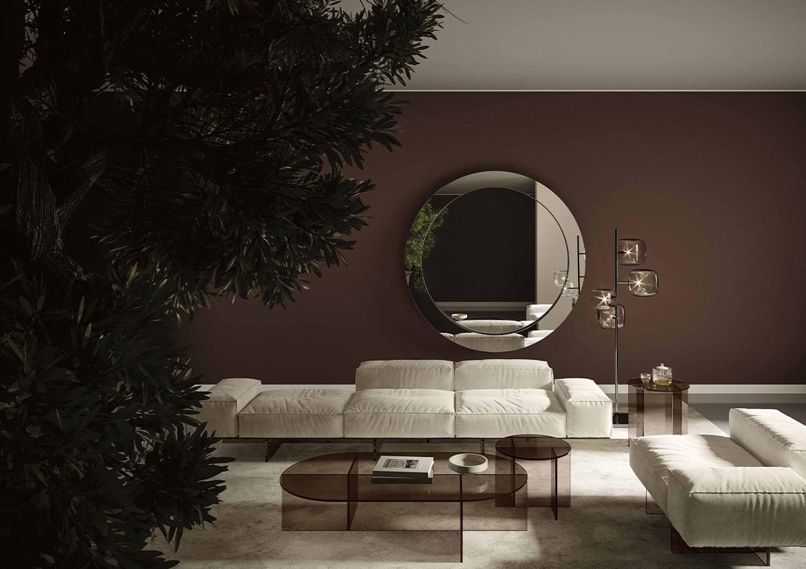 Sofa aus weichem Glas, entworfen von Massimo Castagna, hergestellt in Italien  im Angebot 2