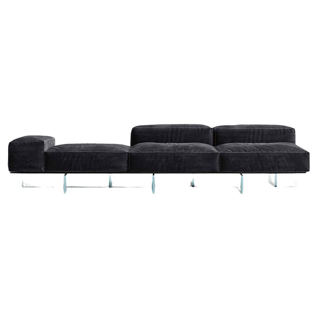 Soft Glass Sofa, Designed by Massimo Castagna, Made in Italy  For Sale