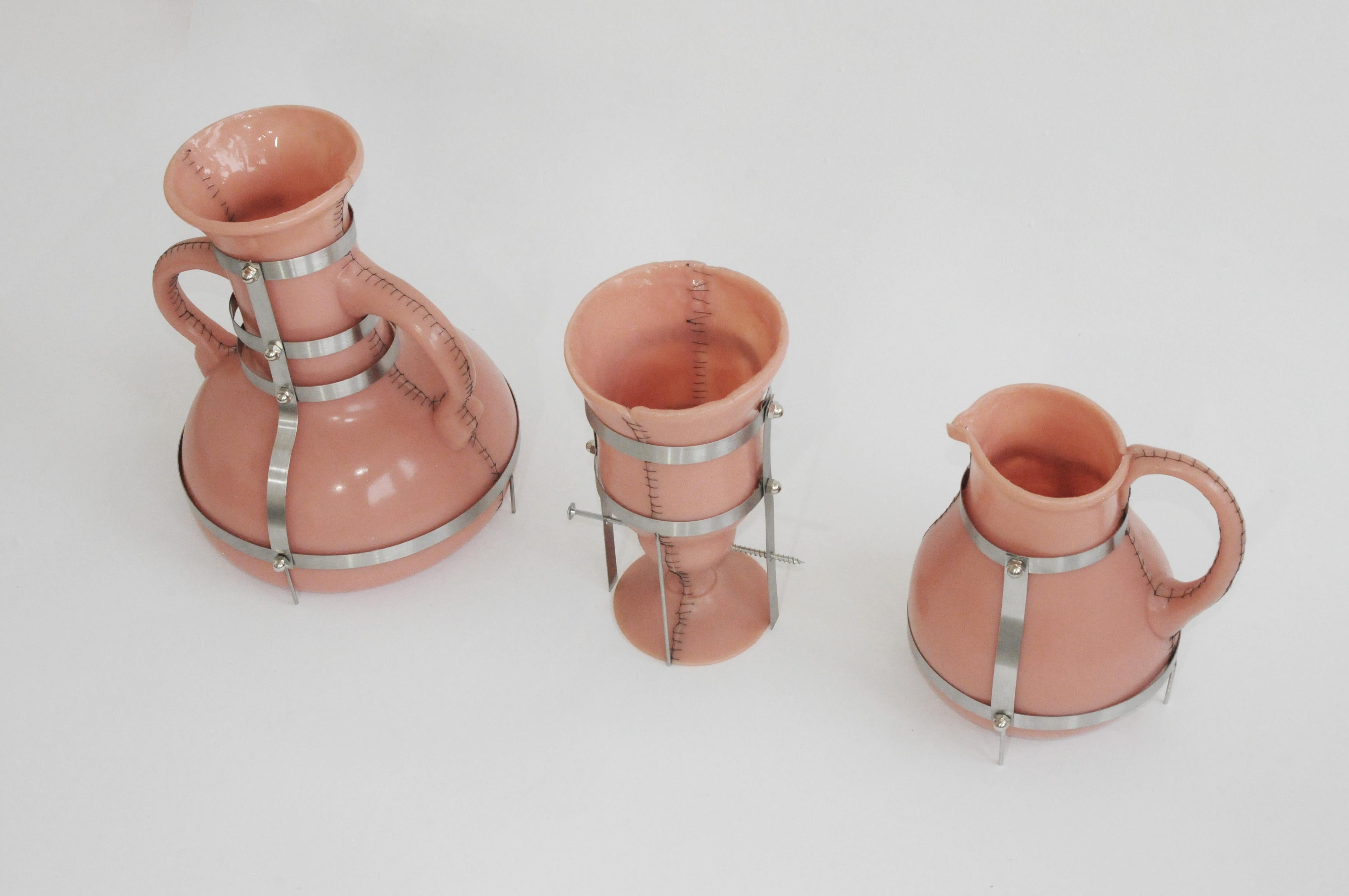 Soft Goblet Sculptural Vessel  In New Condition For Sale In Ciudad de México, CDMX