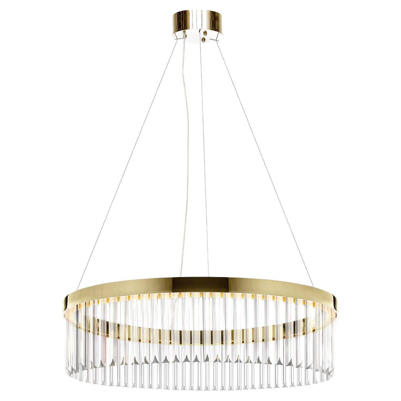 Soft Gold Ring Large Chandelier by Il Paralume Marina