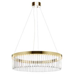 Soft Gold Ring Large Chandelier by Il Paralume Marina