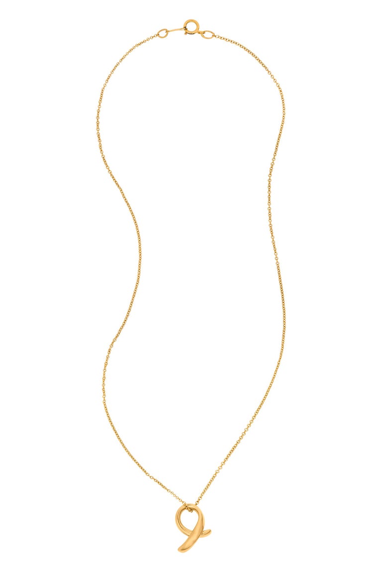 Soft Loop Pendant Necklace, 18 Carat Gold Plated Recycled Silver For