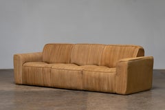 Canapé en cuir souple de la modernité du milieu du siècle par Ernst Lüthy, De Sede Suisse, années 1970