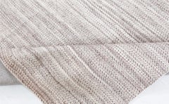 Soft Mist Flatweave Modern Runner In Light Gray "Haze" by Doris Leslie Blau