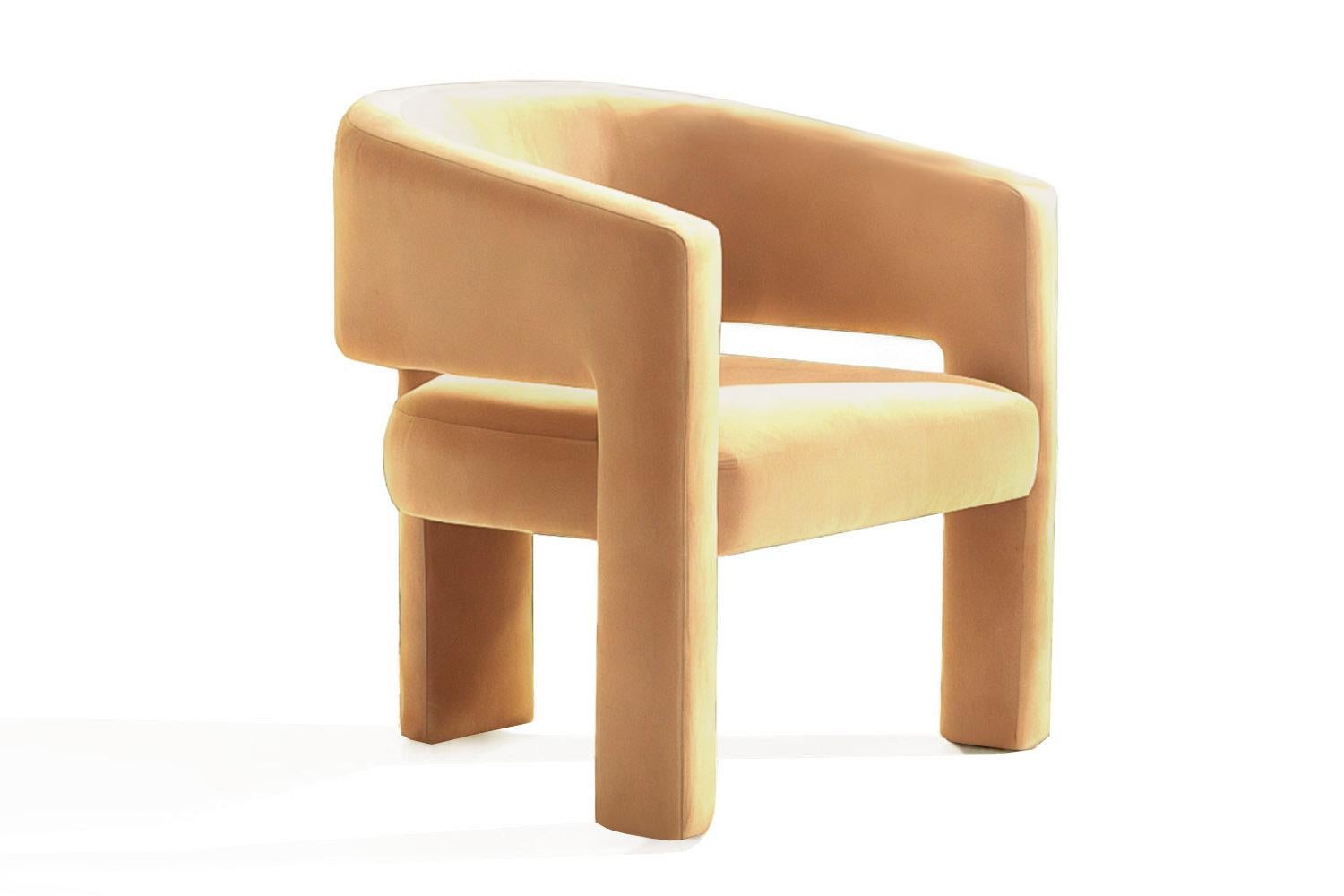 The Calma Armchair embodies the art of letting go. With its soft curves, generous seat and sculptural silhouette, it invites you to pause, breathe, and return to yourself. Designed as a refuge from the noise of everyday life, Calma transforms any