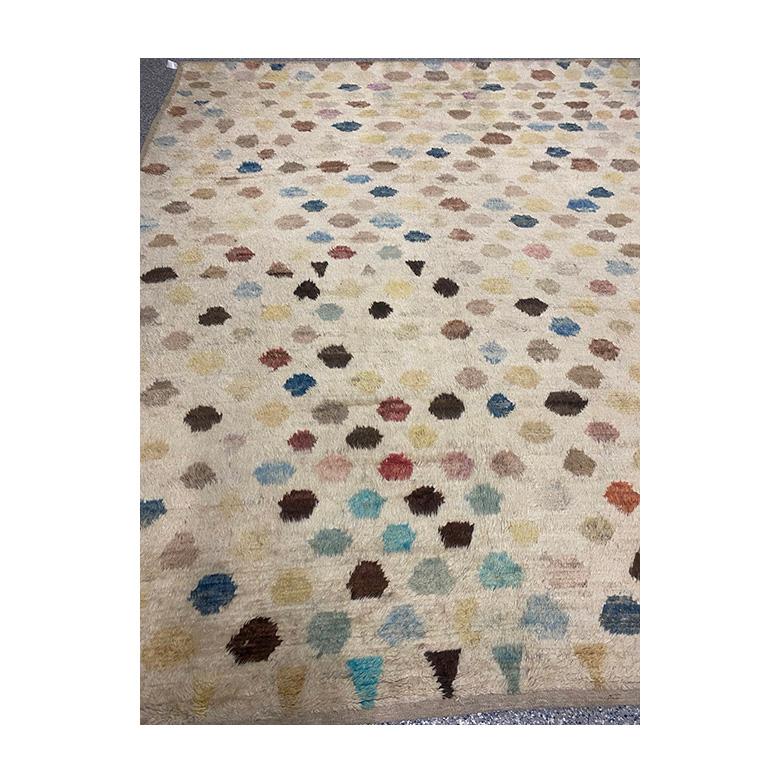 Soft Mosaic Moroccan 12′ x 9’8″ In Good Condition For Sale In Sag Harbor, NY