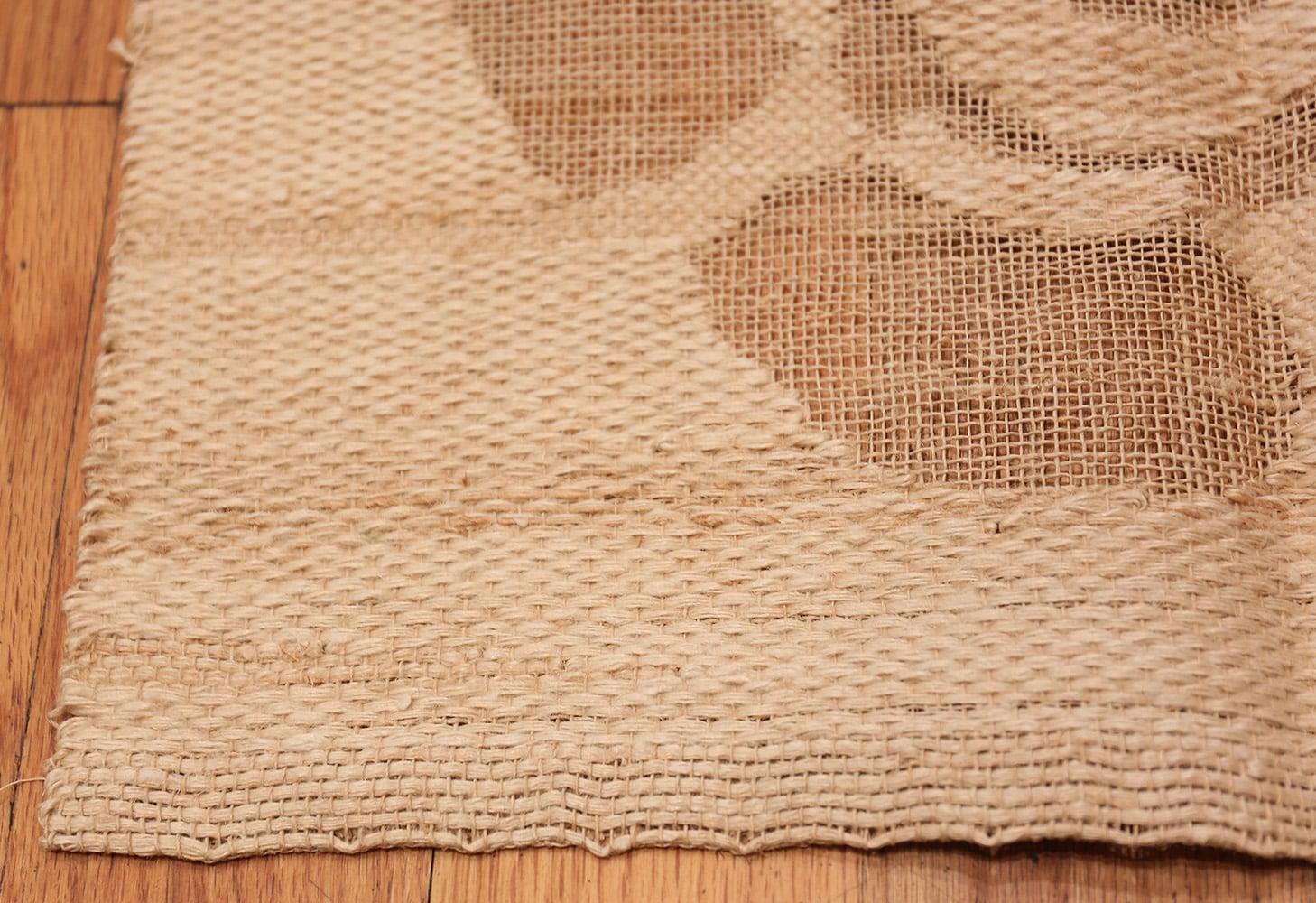 Soft Neutral Vintage Artistic Hans Krondahl Blumenteppich 1'6