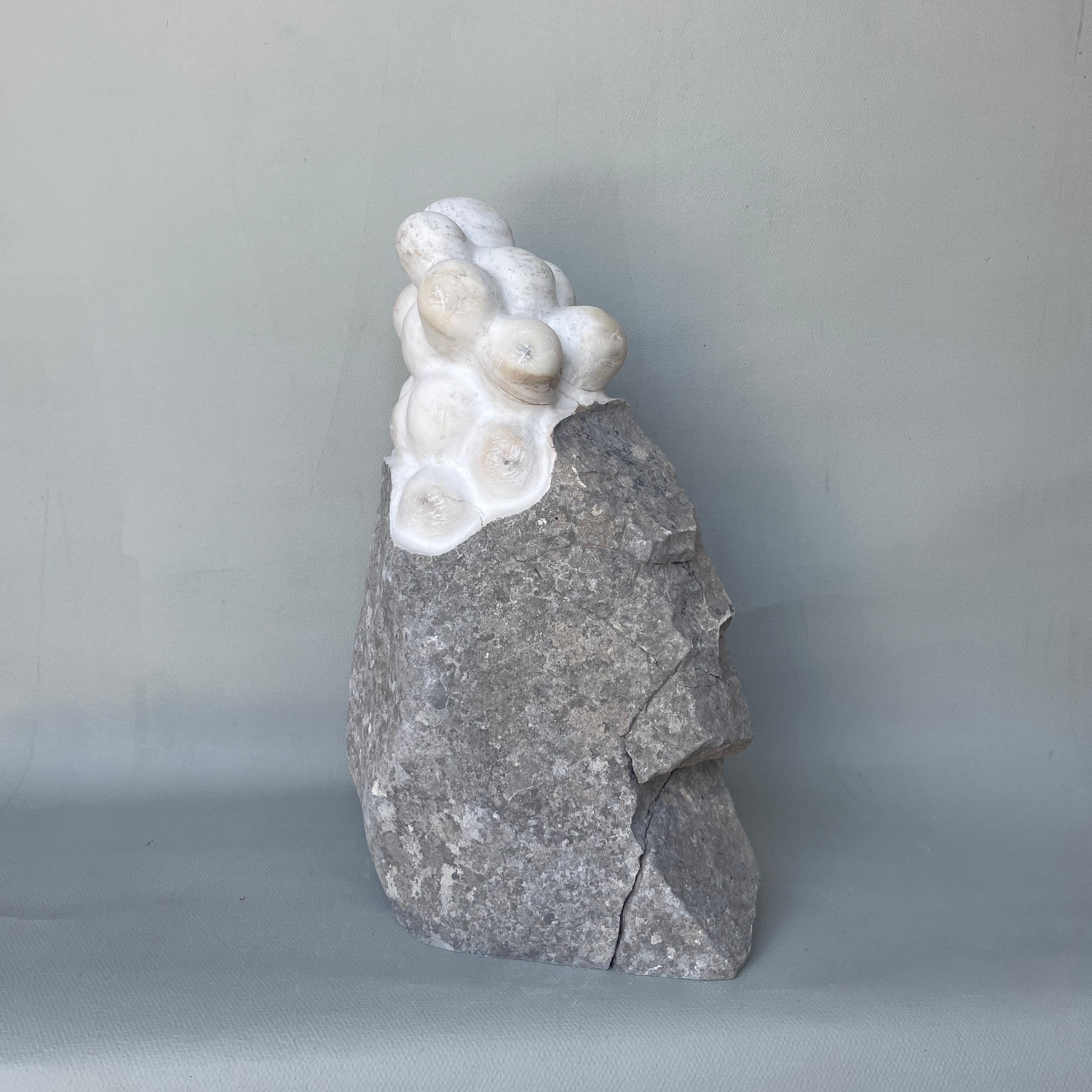 Post-Modern Soft Outcome Hand Carved Marble Sculpture by Tom Von Kaenel For Sale