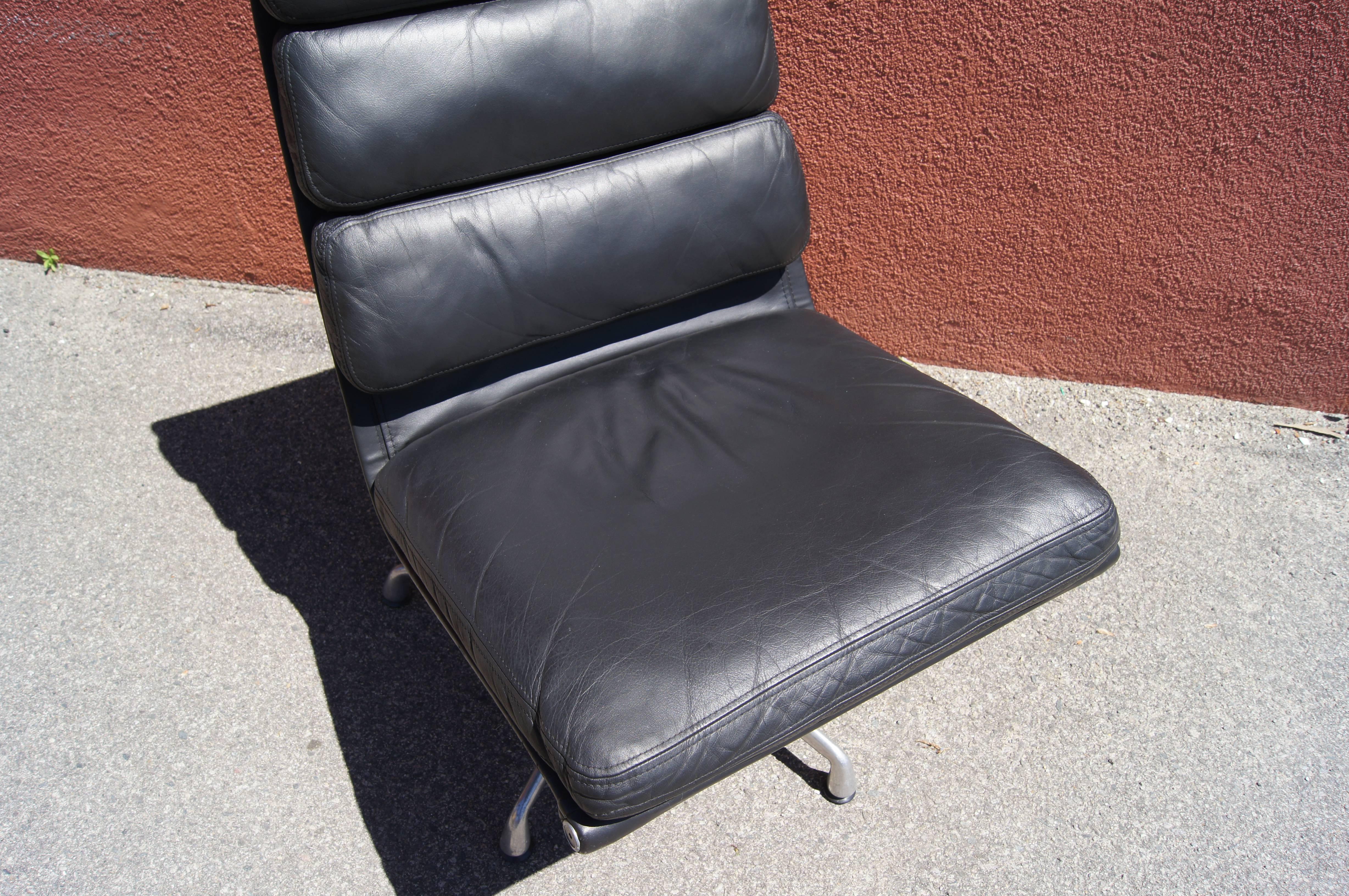 American Soft Pad Armless Executive Chair by Charles and Ray Eames for Herman Miller