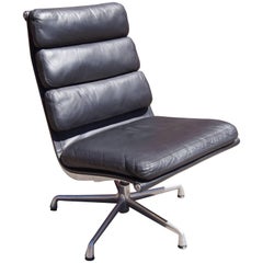 Sessel ohne Armlehne mit weichem Gestell von Charles und Ray Eames für Herman Miller