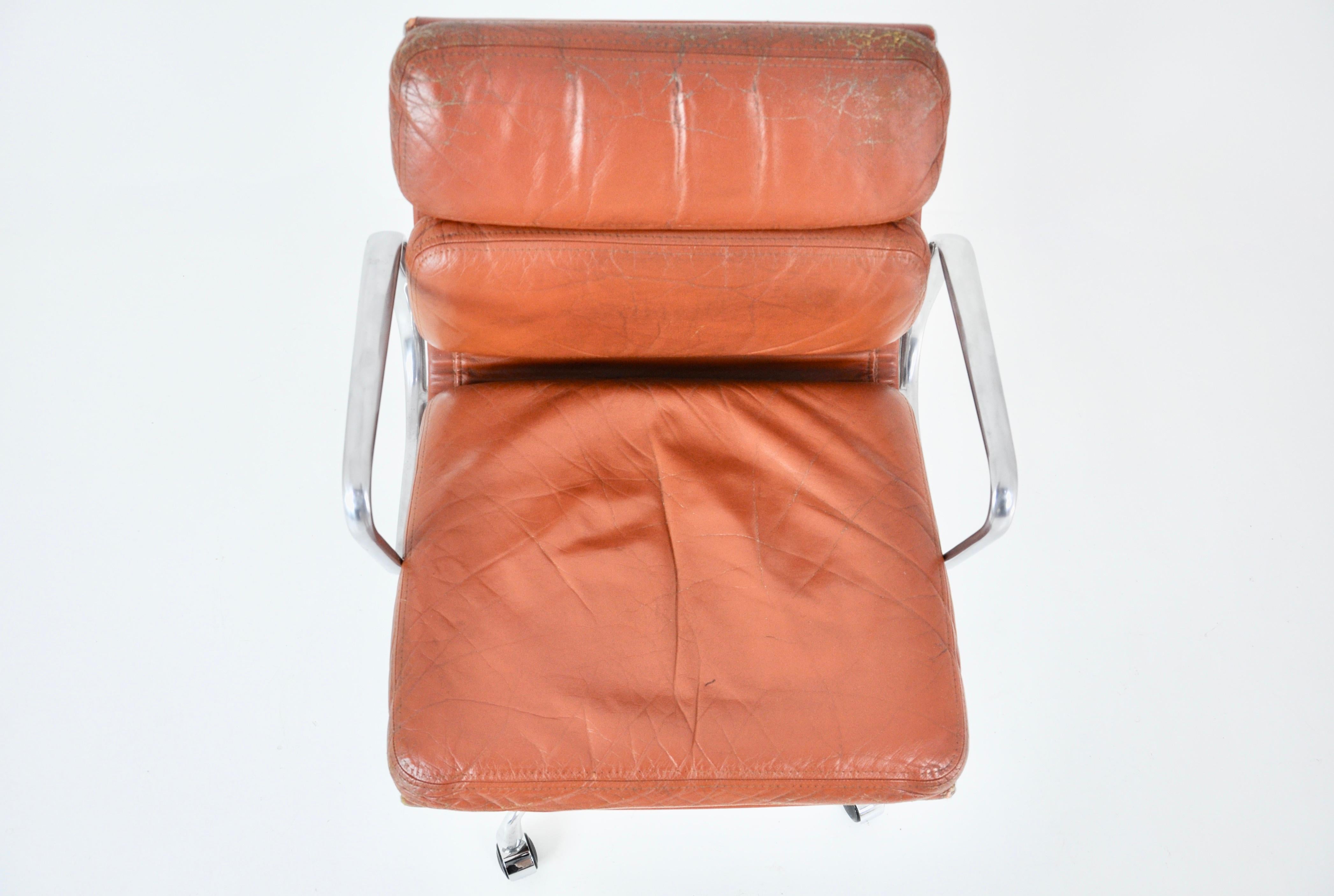 Leather Soft Pad Chair by Charles & Ray Eames for Herman Miller, 1970s 2