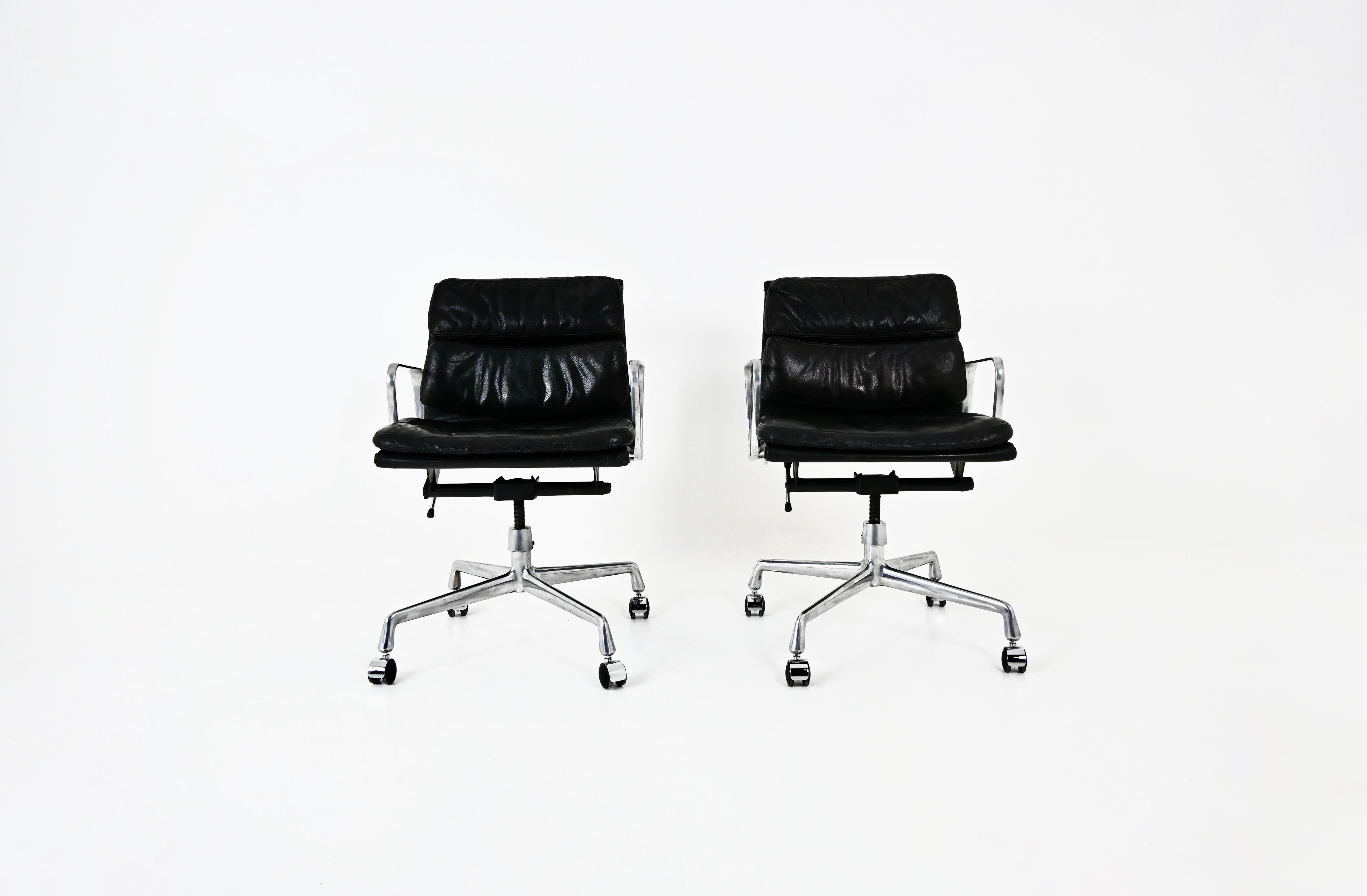 Norvegese Sedie Soft Pad di Charles & Ray Eames per ring Mobelfabrikk Norvegia, anni '70 in vendita