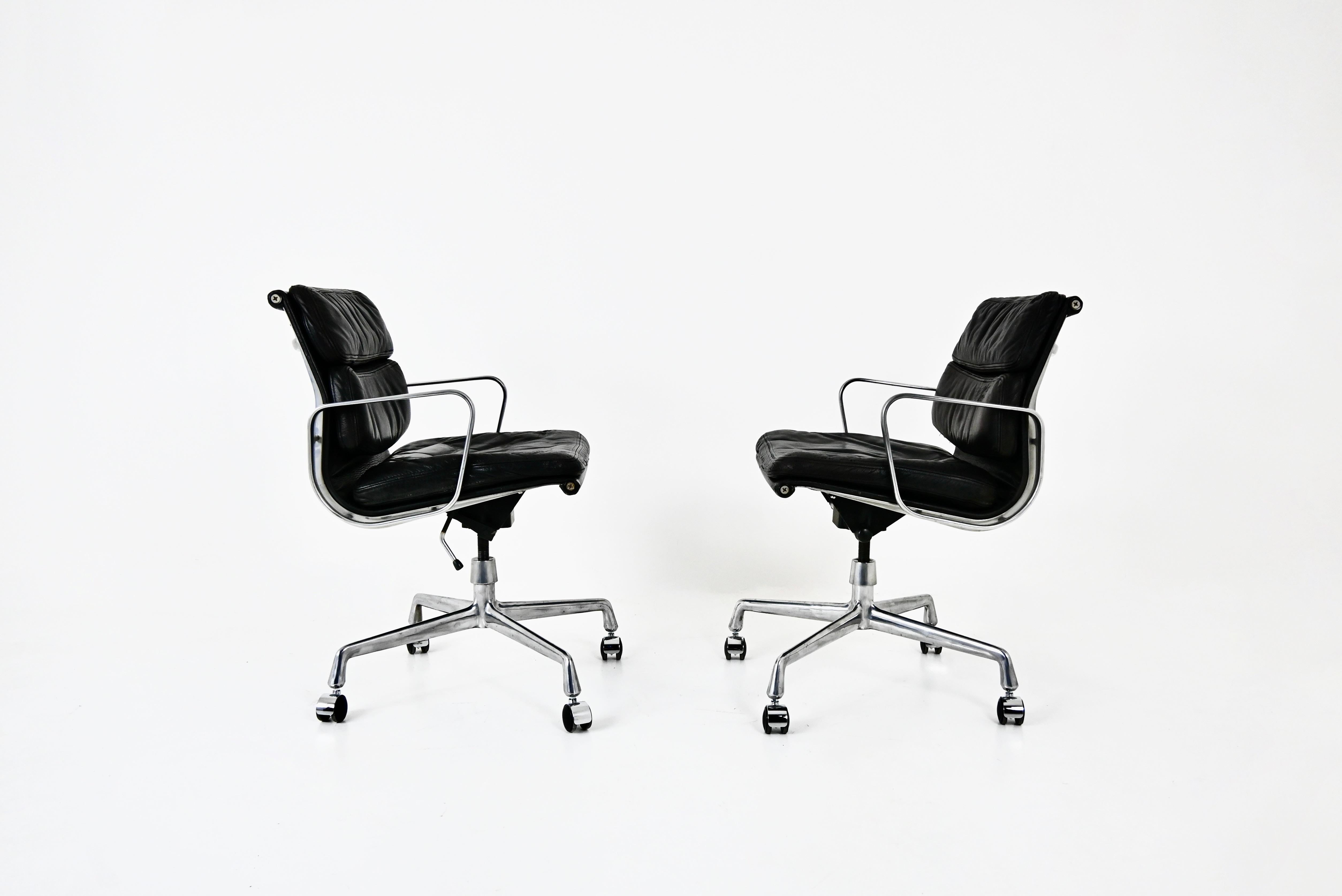 Sedie Soft Pad di Charles & Ray Eames per ring Mobelfabrikk Norvegia, anni '70 In condizioni buone in vendita a bruxelles, BE