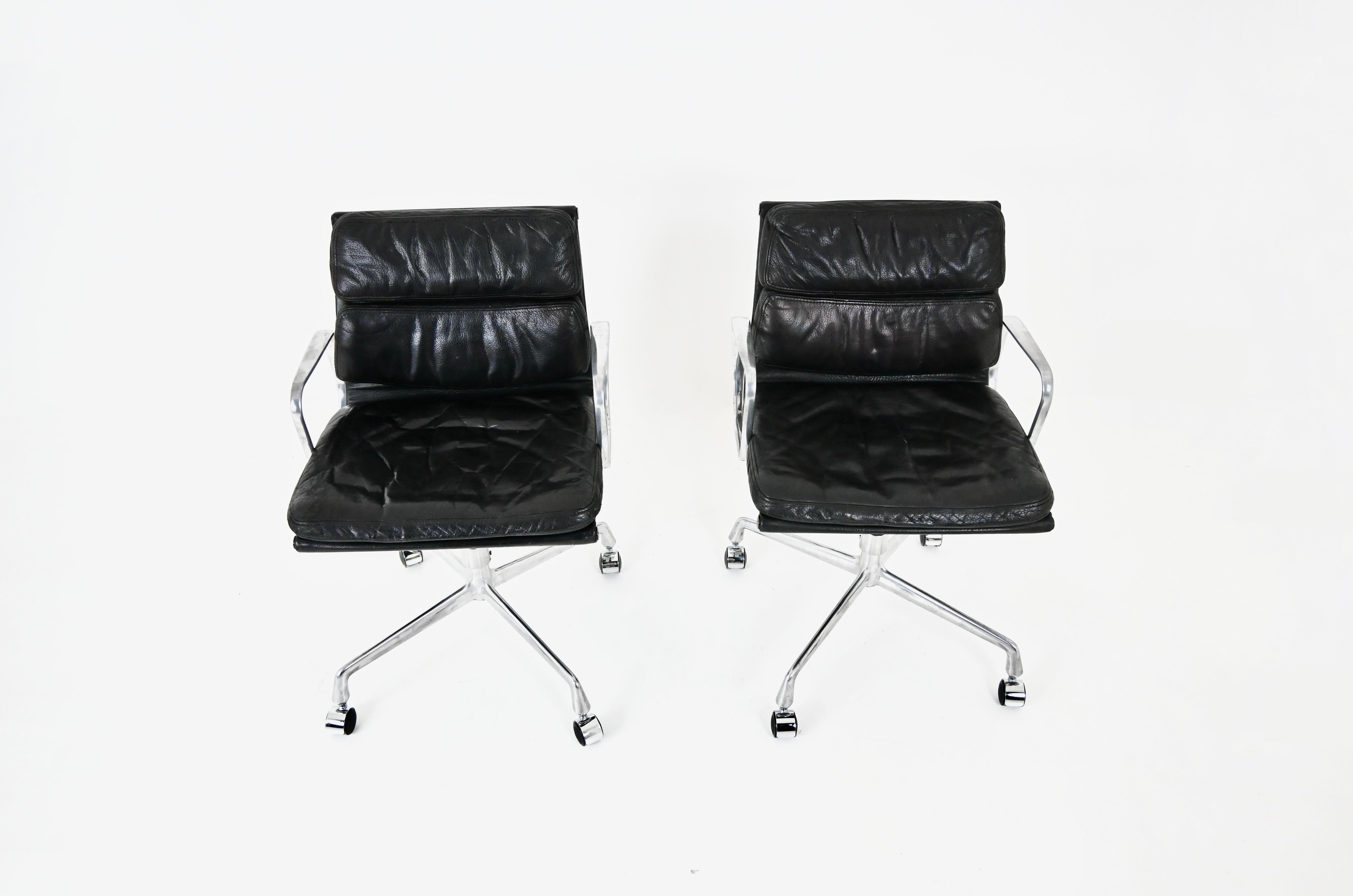 Sedie Soft Pad di Charles & Ray Eames per ring Mobelfabrikk Norvegia, anni '70 in vendita 1
