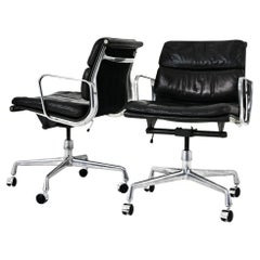 Sillas Soft Pad de Charles and Ray Eames para ring Mobelfabrikk Noruega, años 70