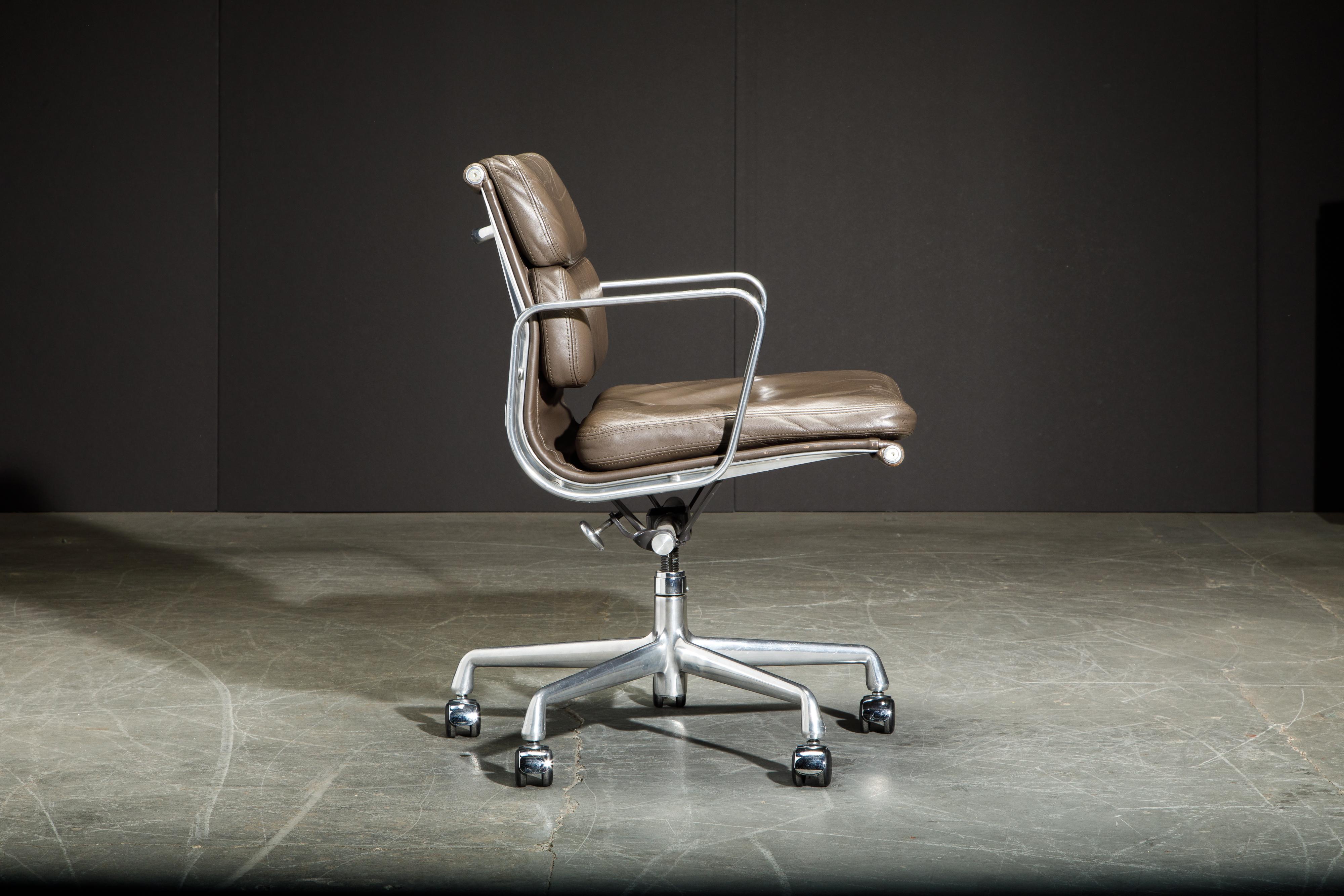 Polished Soft Pad Management Desk Chair by Charles and Ray Eames for Herman Miller