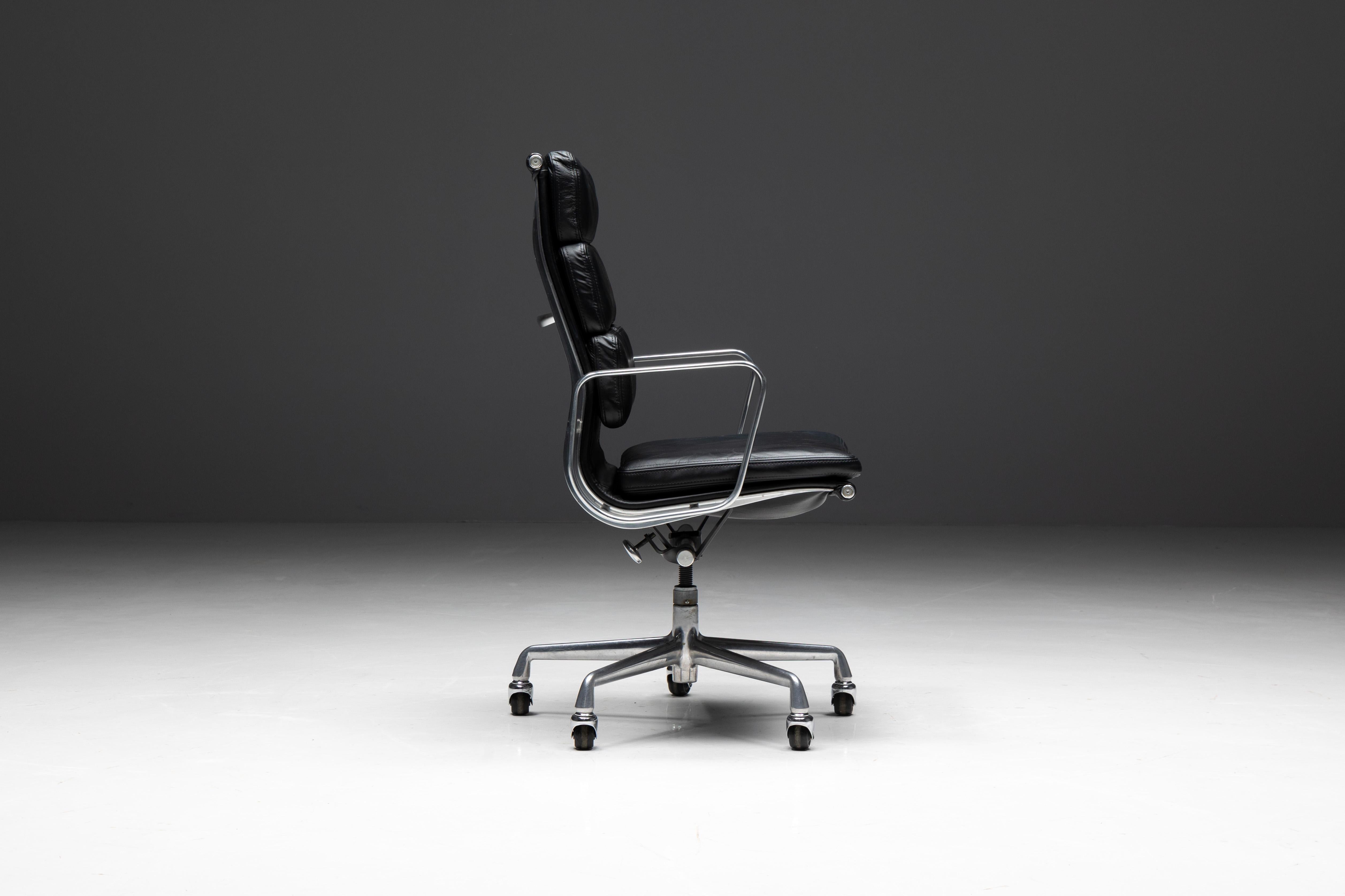 American Soft Pad Office Chair by Charles and Ray Eames for Herman Miller, US, 1960s For Sale