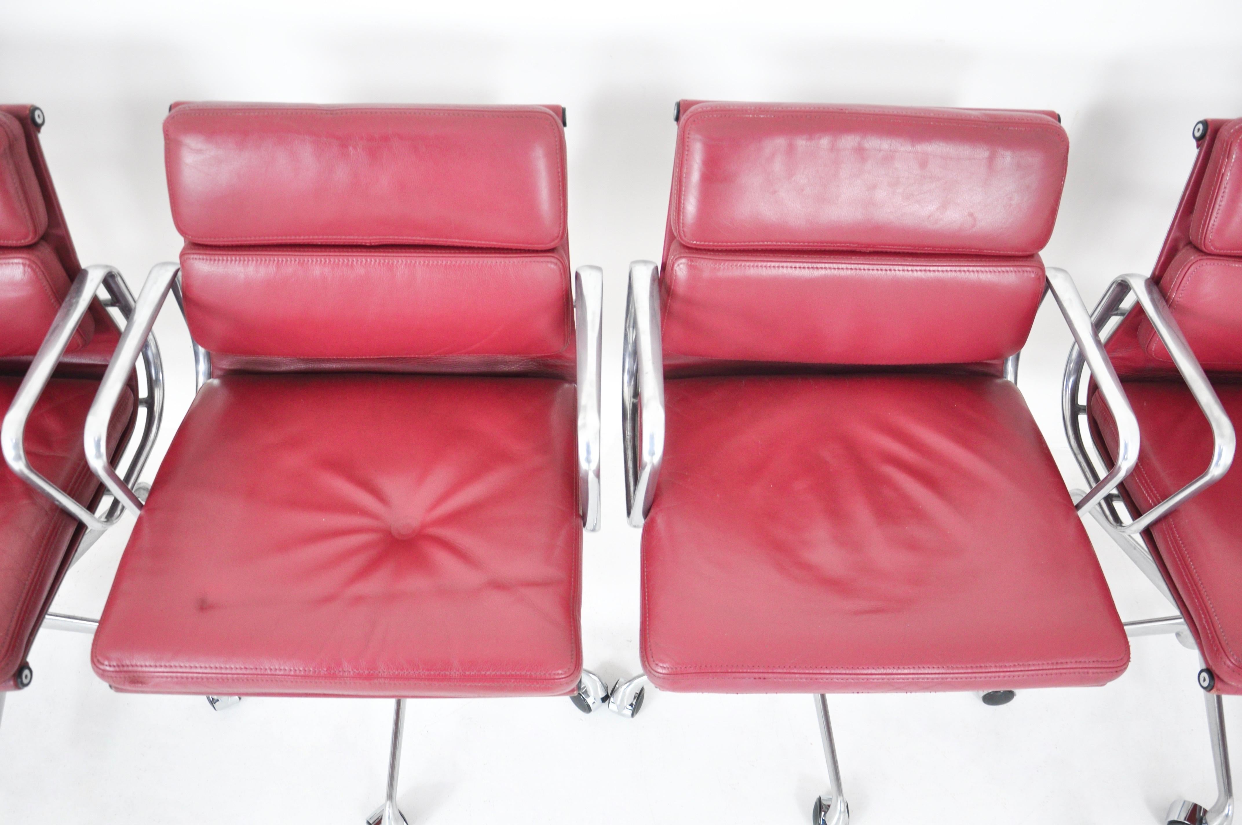 Soft Pad Office Chairs by Charles & Ray Eames for ICF, 1970s, Set of 6 3