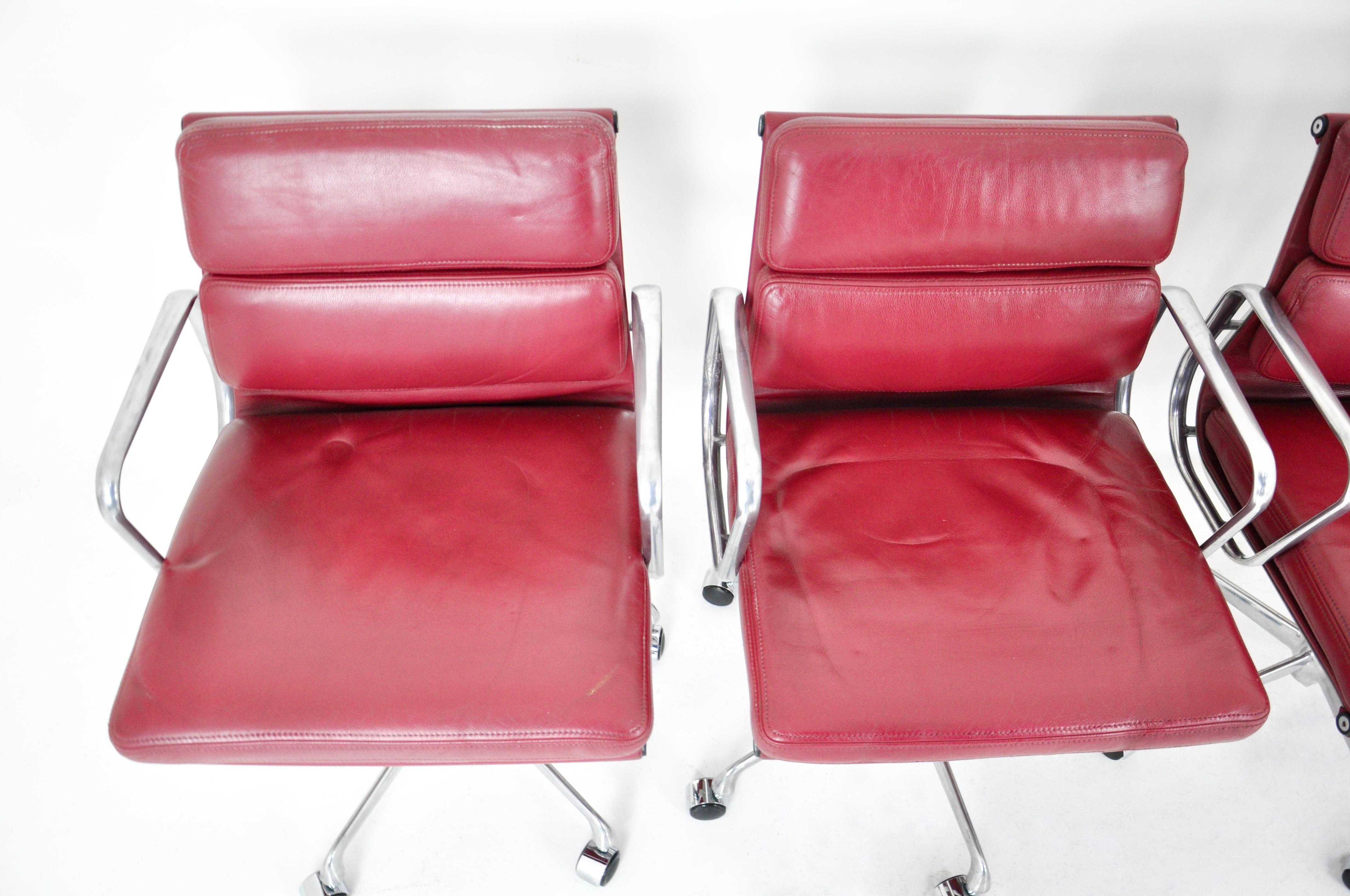 Soft Pad Office Chairs by Charles & Ray Eames for ICF, 1970s, Set of 6 4