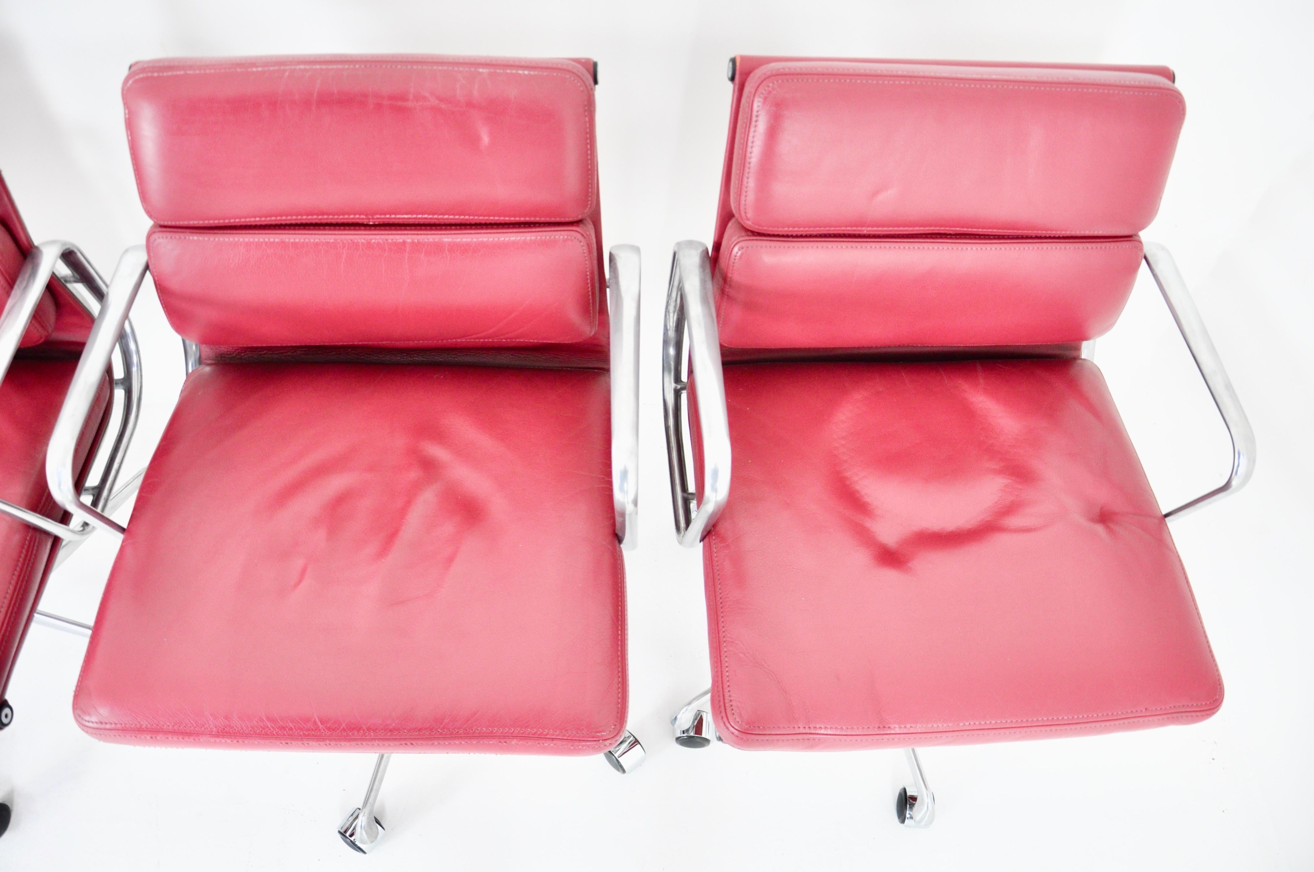 Soft Pad Office Chairs by Charles & Ray Eames for ICF, 1970s, Set of 6 2
