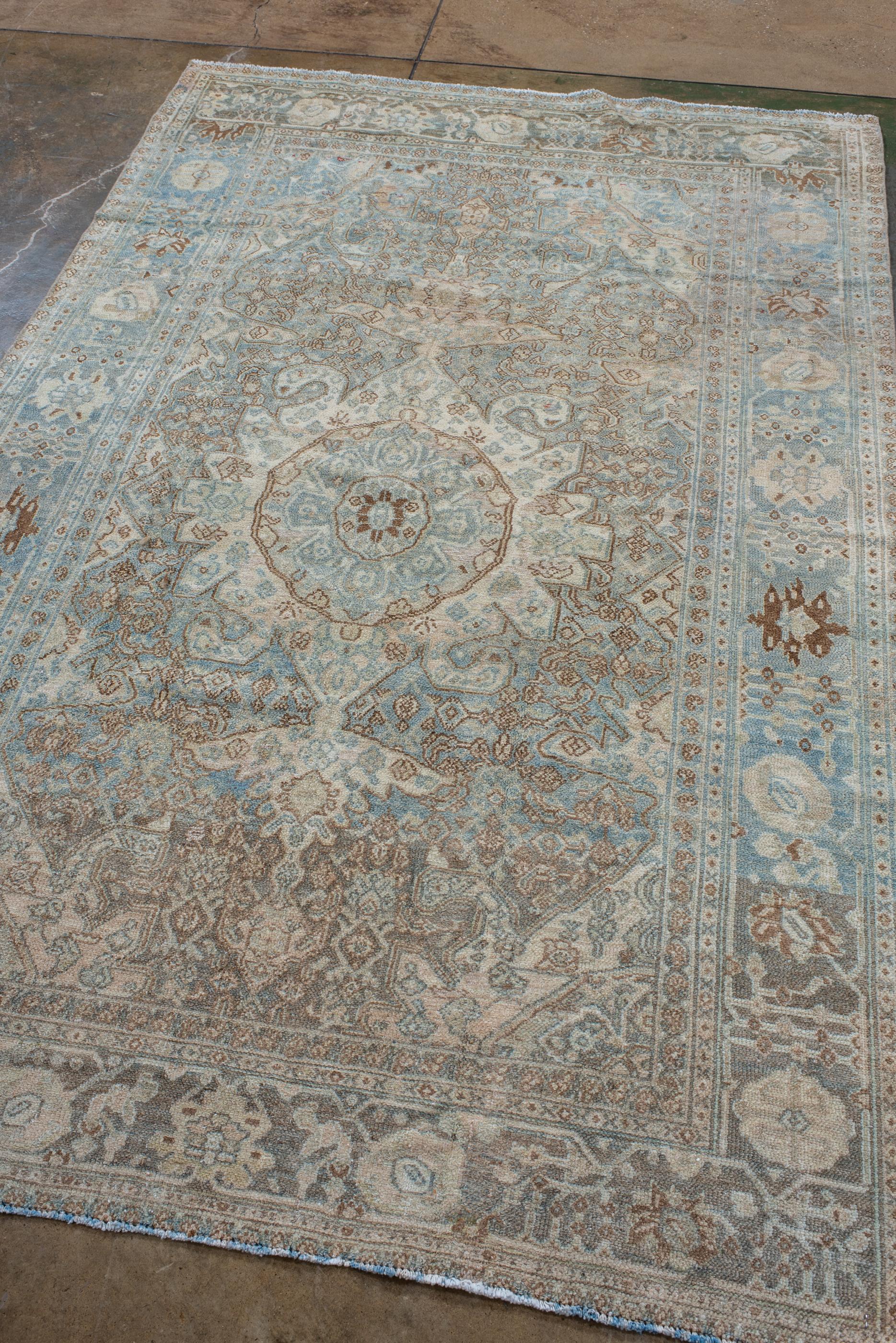 Persian Soft Palette Antique Malayer Rug  For Sale