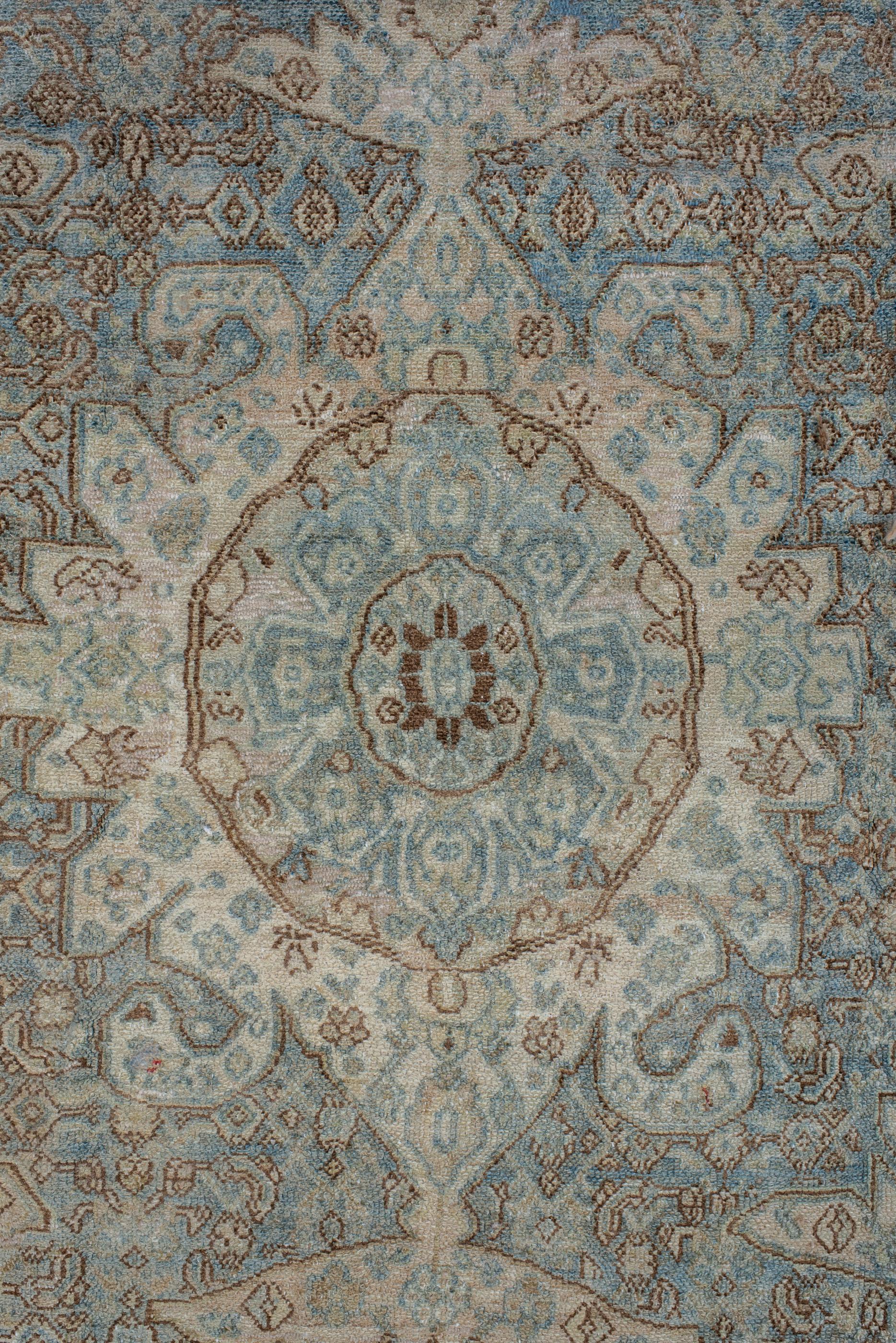 Hand-Knotted Soft Palette Antique Malayer Rug  For Sale