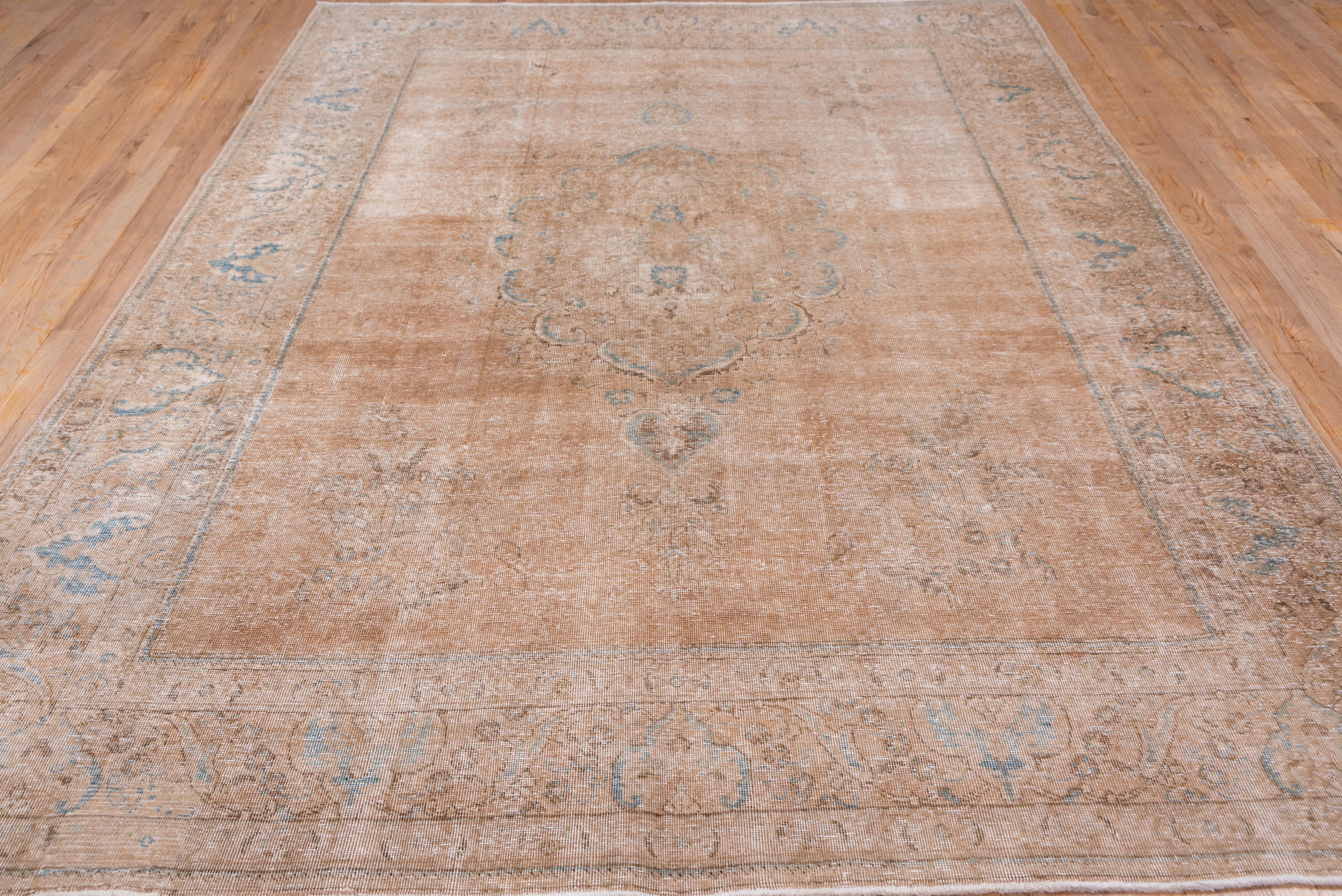 Hand-Knotted Soft Palette Tabriz Carpet, circa 1940s For Sale