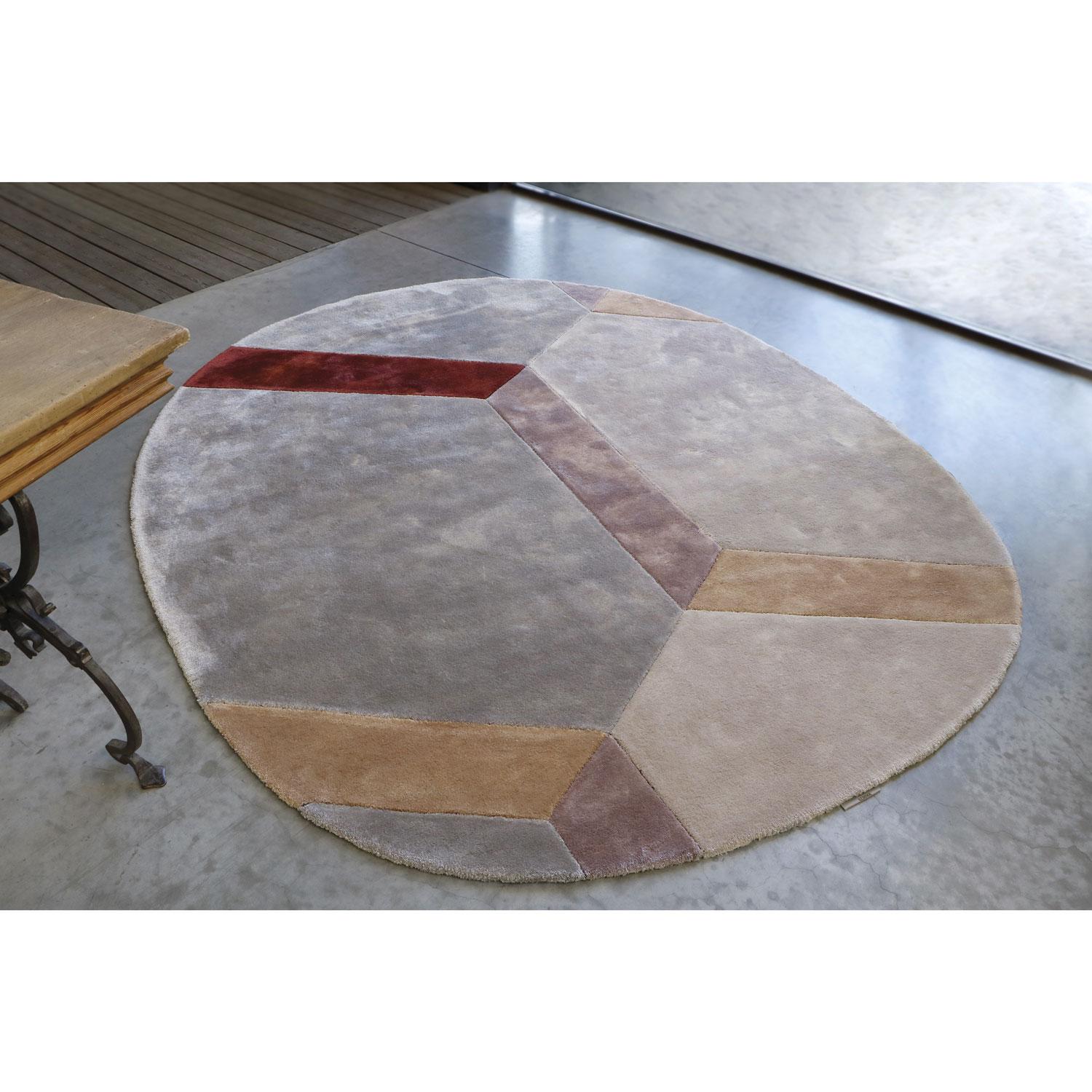 organic shaped rug