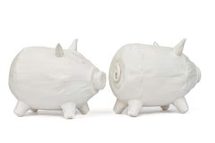 Soft Piggy Bank, White Ceramics