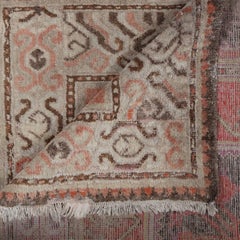 Soft Pink and Brown Khotan Rug