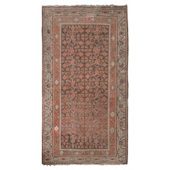 Soft Pink and Brown Khotan Rug