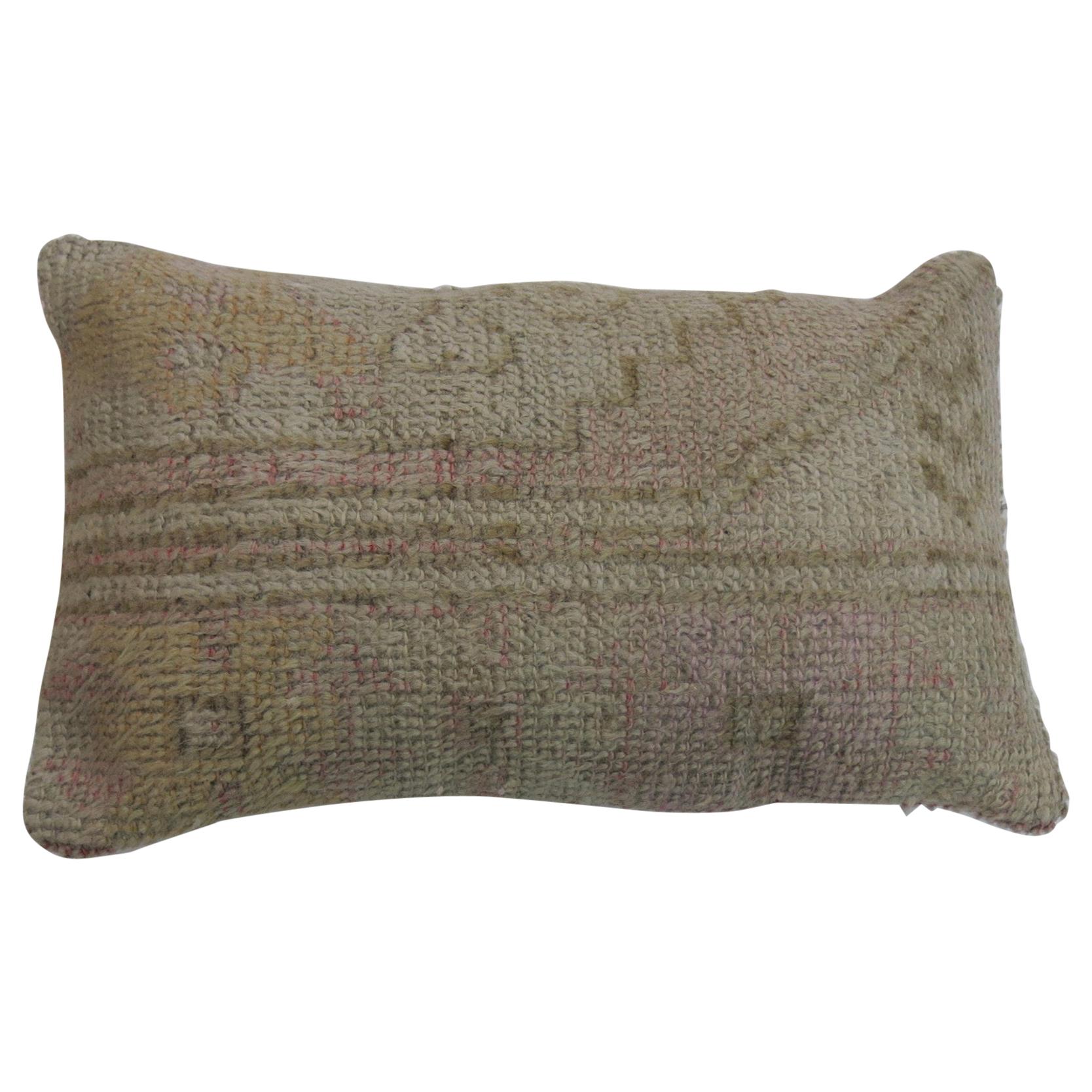 Soft Pink Oushak Pillow For Sale